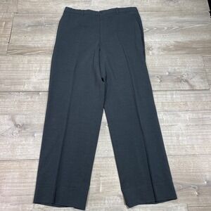 Giorgio Armani Pants 34x30 Mens Collezioni Charcoal Textured Dress Pleated Italy